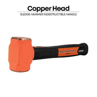 12" Indestructible Handle Copper Head Club Hammer, 4 lb.