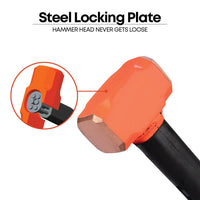 12" Indestructible Handle Copper Head Club Hammer, 4 lb.