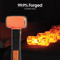 12" Indestructible Handle Copper Head Club Hammer, 4 lb.