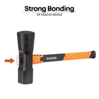 16" Tire Hammer with Fiberglass Handle, 5.5 lb Dual Rubber and Steel Head