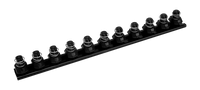 Quick Release Socket Rail, 12 Clips - 3/8" or 1/2" Drive Size