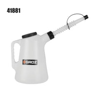 Plastic Measures with Flexible Spout - 1, 2, 3, 5, 6, and 8 Quart Capacities