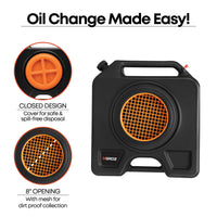 15 Quart Drain Pan with O-Ring Seal, 8" Opening