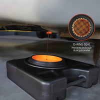 15 Quart Drain Pan with O-Ring Seal, 8" Opening