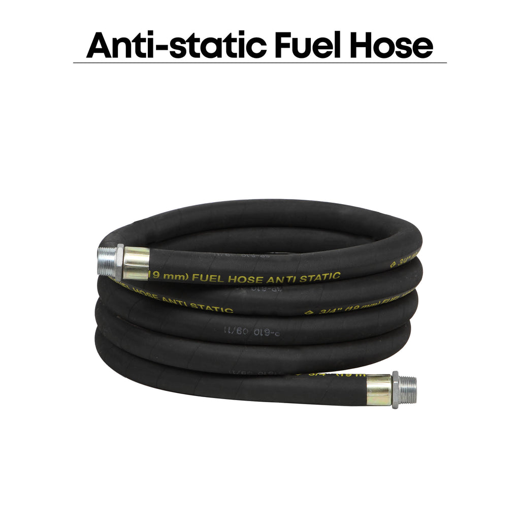 20' Replacement Anti-Static Fuel Hose, 1" NPT