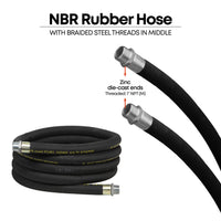 20' Replacement Anti-Static Fuel Hose, 1" NPT