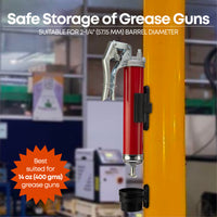 Magnetic Grease Gun Holder, for 2.25" Barrels