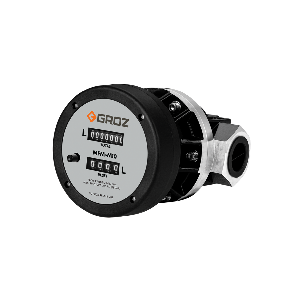 Heavy Duty In-Line Mechanical Fuel Meter, Oval Gear, 32 GPM