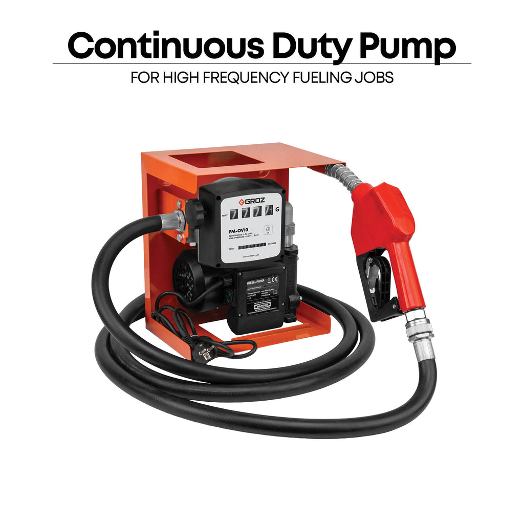 115V AC Open Bowser Diesel and Kerosene Pump, 16 GPM
