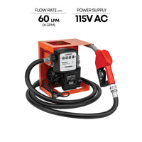 115V AC Open Bowser Diesel and Kerosene Pump, 16 GPM