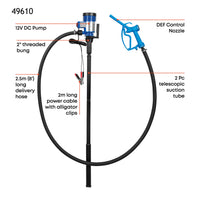 Electric DEF Transfer Pump, DC (9.25 GPM) or AC (10.5 GPM) Powered