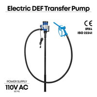 Electric DEF Transfer Pump, DC (9.25 GPM) or AC (10.5 GPM) Powered