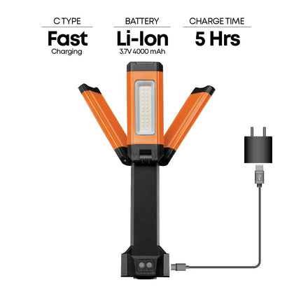 Triple Headed Site Lamp, Warm & Cool, up to 2000 Lumens