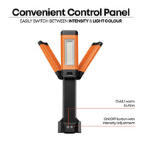Triple Headed Site Lamp, Warm & Cool, up to 2000 Lumens