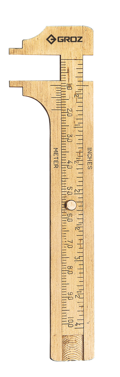 Pocket Brass Caliper, Internal and External, 4