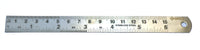 Stainless Steel Ruler, Imperial & Metric Graduations - 6", 12", 18", 24", 40", or 48"