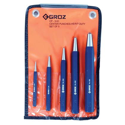Heavy-Duty Center Punch Set, (Pack of 5)