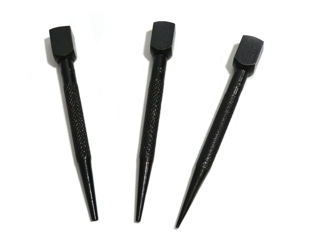 3 Piece Nail Punch Set, 3/8” Square Head