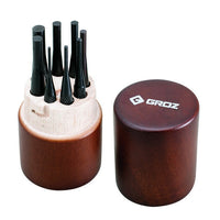 Pin Punch Set (Pack of 8), Round Shank Carbon Steel