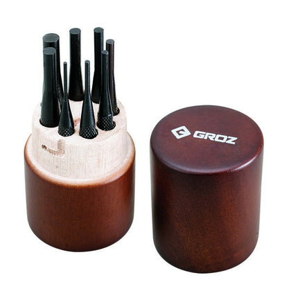 GROZ Brass Pin Punch Set — 5-Pc., Model# DDP/B/5ST