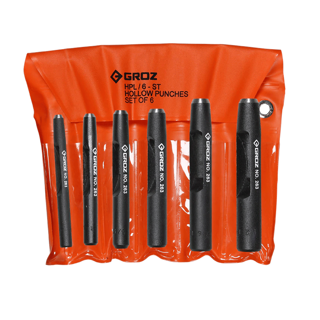 Hollow Leather Punch Pack of 6 GROZ USA