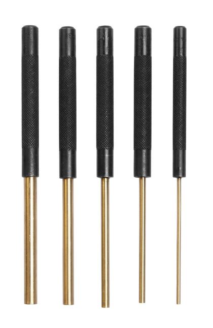 Steel Drive Brass Pin Punch Set, (Pack of 5)
