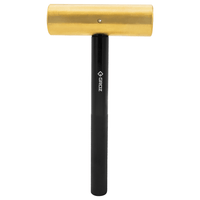 1-3/4" Brass Hammer with Black Oxidized Aluminum Handle, 4 lb.