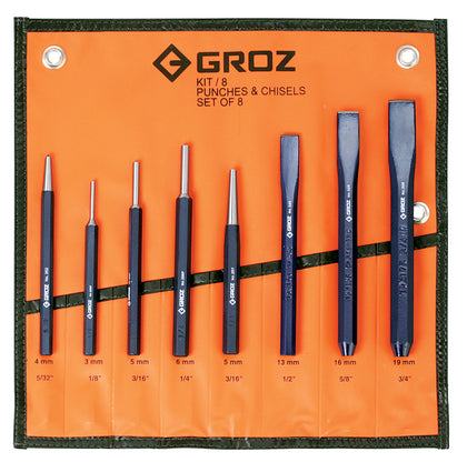 Punch and Chisel Sets with Pouch