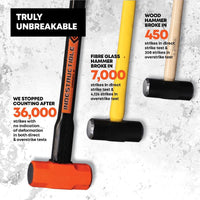 30" Indestructible Handle Sledge Hammer, 12 lb