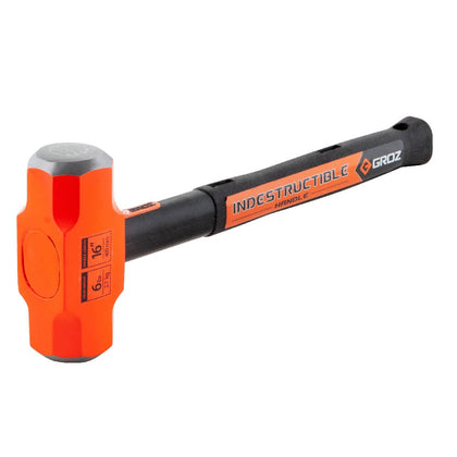 Heavy Duty 6 Pound Sledge Hammer 24 Inch Indestructible Handle