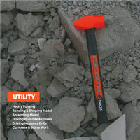 16" Indestructible Handle Cross Pein Hammer, 2.5 lb.
