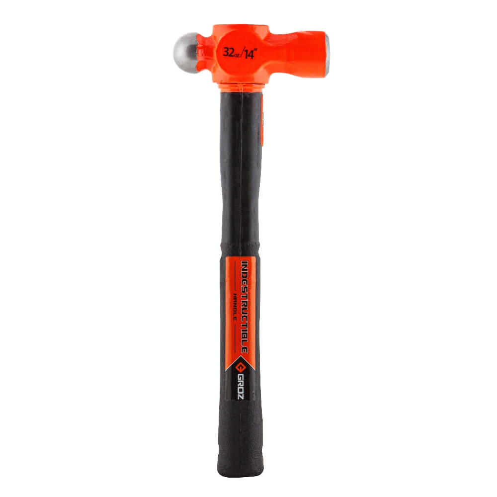 14" Indestructible Handle Ball Pein Hammer, 32 oz.