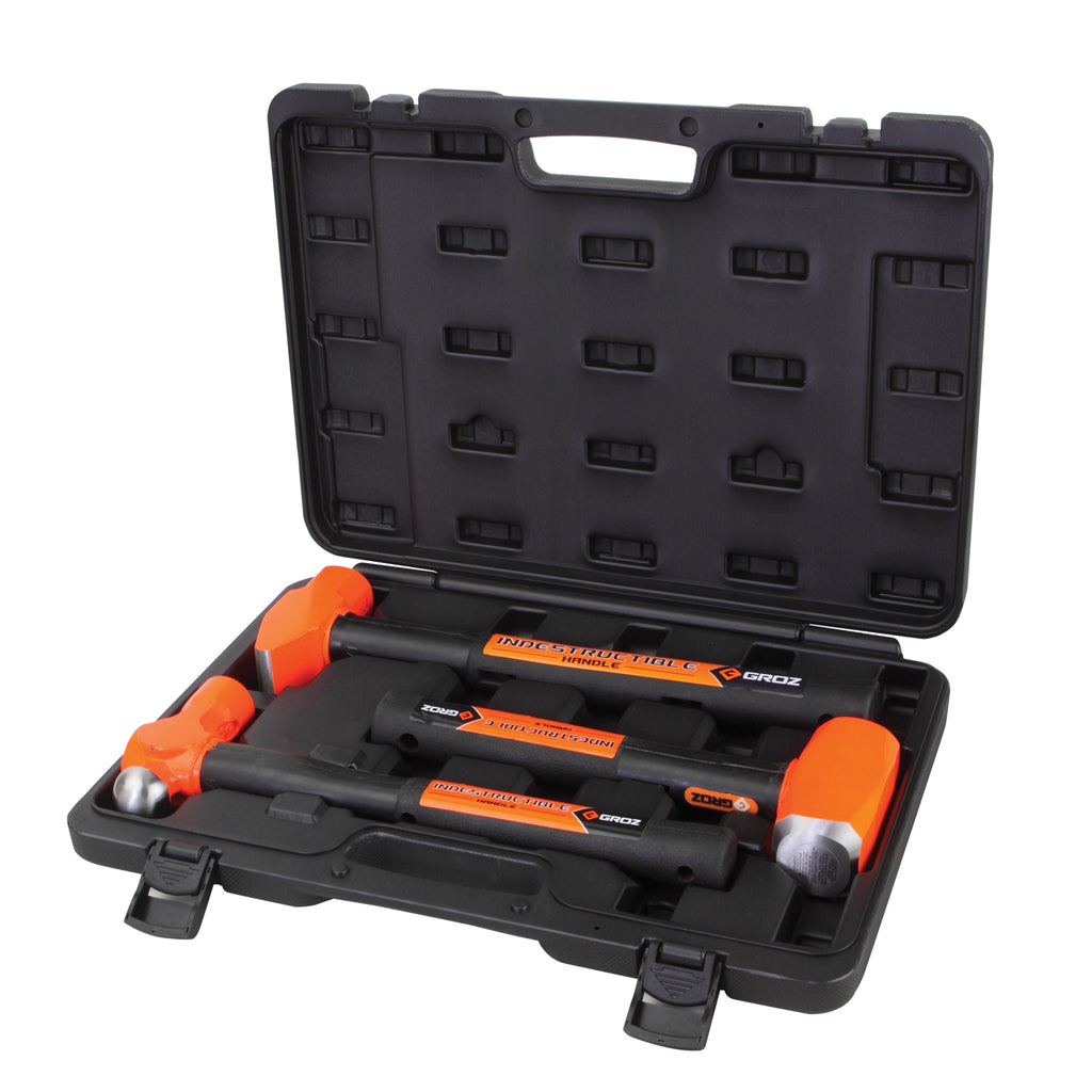 3-pc. Indestructible Handle Hammer Kit, 34576