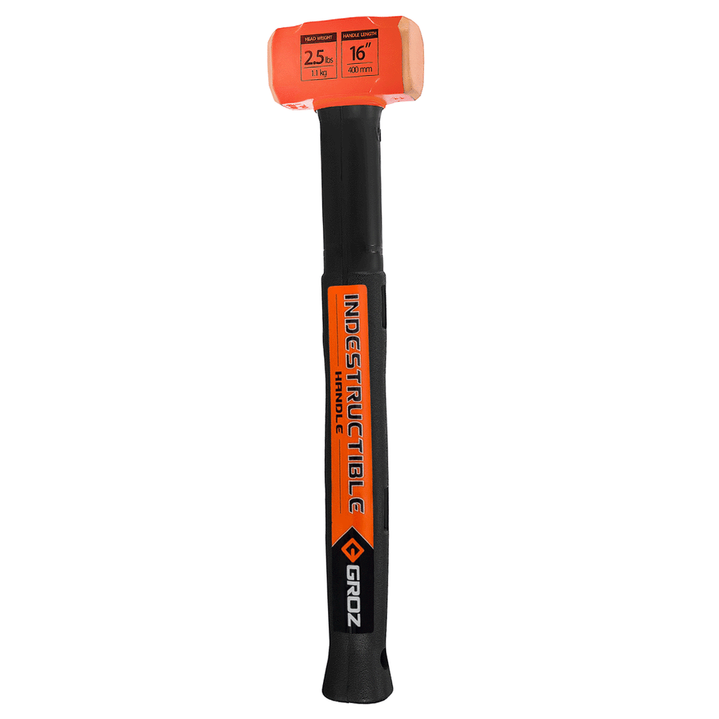 16" Indestructible Handle Copper Head Club Hammer, 2.5 lb.
