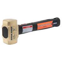 12" Indestructible Brass Striking Hammer, 2.5 lb.