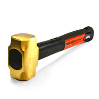 12" Indestructible Handle Brass Striking Hammer, 4 lb.