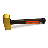 12" Indestructible Handle Brass Striking Hammer, 4 lb.