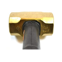 12" Indestructible Handle Brass Striking Hammer, 4 lb.