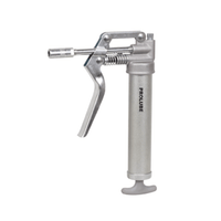 Deluxe Mini Pistol Grip Grease Gun, Zinc Plated Steel Barrel