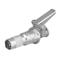 High Pressure Spring Loaded Grease Coupler, 3 Jaw Construction.