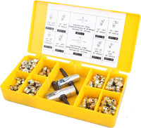 PROLUBE 101 Piece Grease Fitting Set with SAE Easy Out Tools