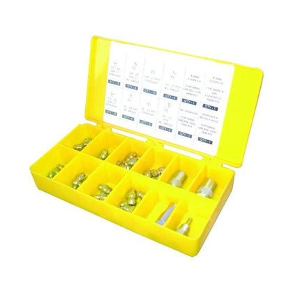 PROLUBE 60 Piece Metric Grease Fitting and Coupler Set
