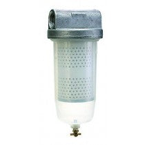 Fuel Filter with 10 micron filter element to remove water, 1" NPT