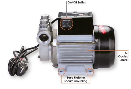Continuous Duty Electric Fuel Pump - 115V AC 60 Hz Power Cord with US Plug