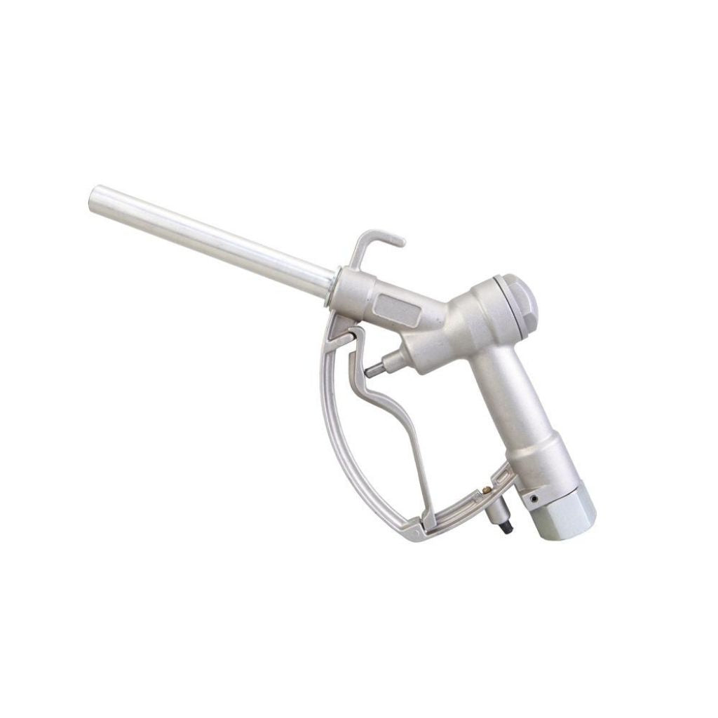 Manual Fuel Nozzle with Swivel and Straight Spout, 1" NPT Inlet, 1" OD Spout