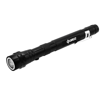 Adjustable Telescopic Magnetic Drycell LED Flashlight, 30 Lumens