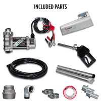 12V DC Electric Diesel Pump with Automatic Nozzle, Drum Mount Style