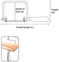 Coping Saw - Chrome Plated Frame - DIY -  Overall Length: 12-3/4”