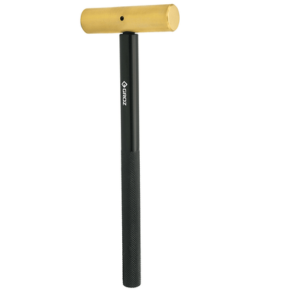 Brass Hammer with Black Oxidized Aluminum Handle, 6 oz.