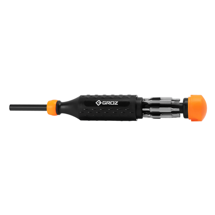 Standard Screwdriver with 7 Double-Ended Interchangeable Steel Bits